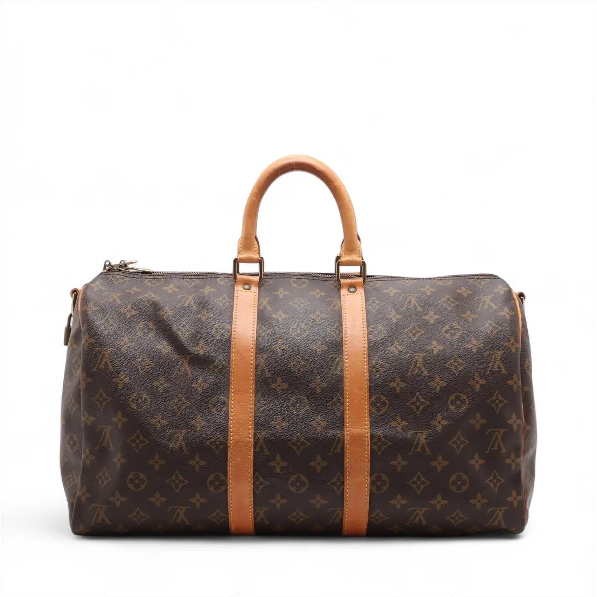 Louis Vuitton Monogram Keepall 45 (Schwarz) im Angebot