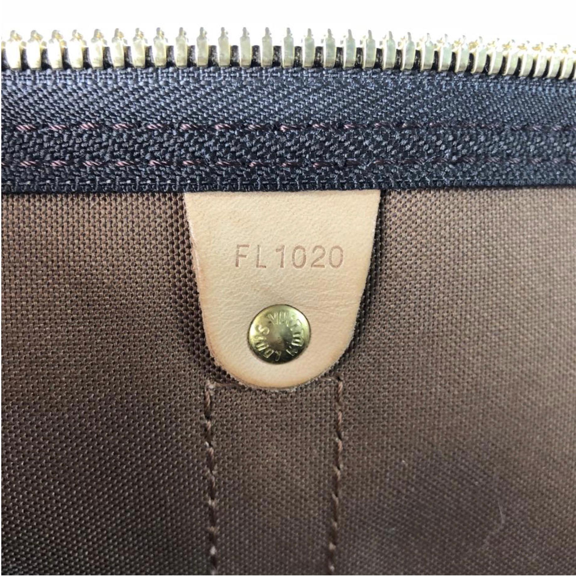  Louis Vuitton Monogram Keepall 45 Travel Duffle Handbag For Sale 7