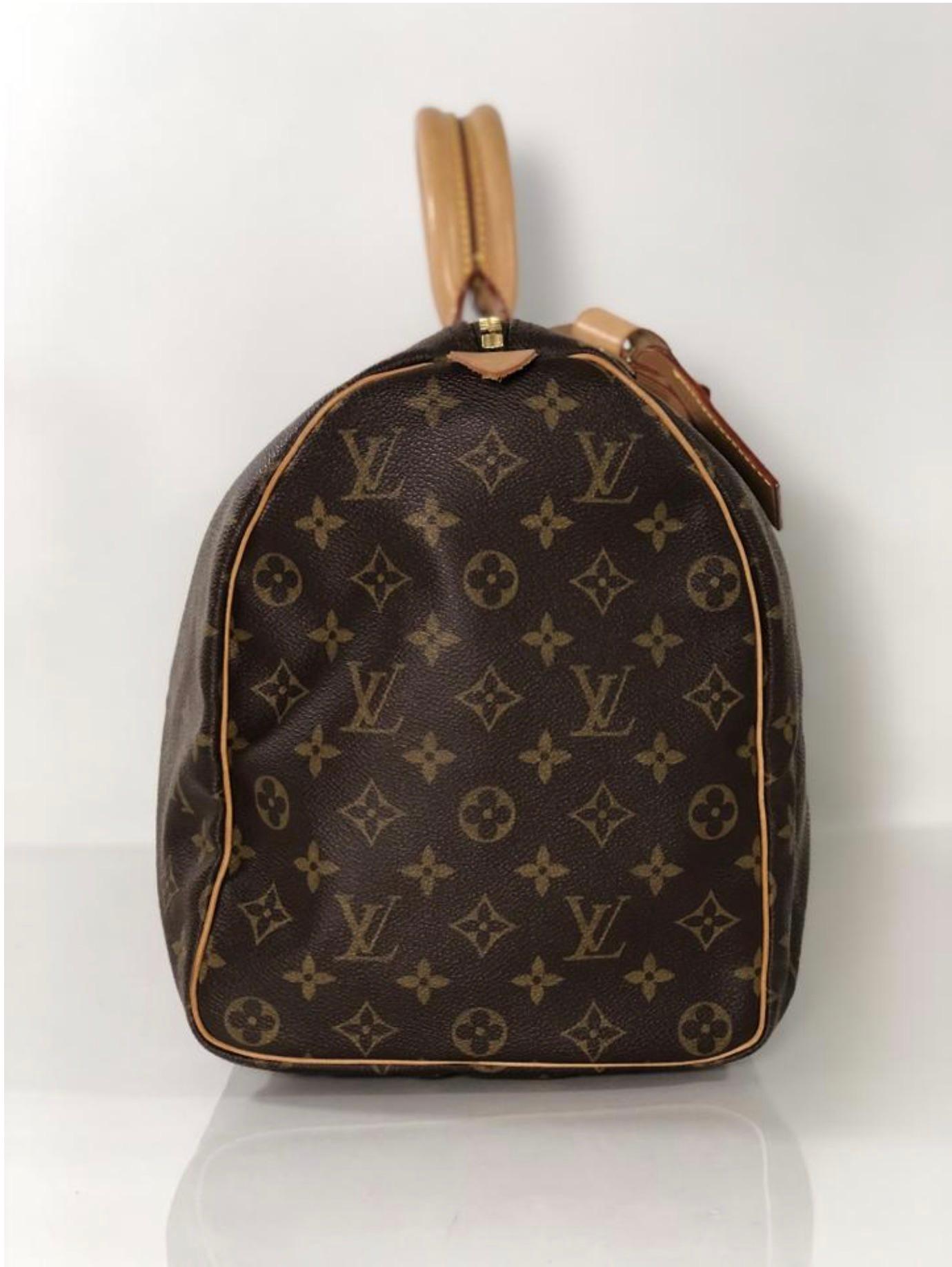  Louis Vuitton Monogram Keepall 45 Travel Duffle Handbag For Sale 3