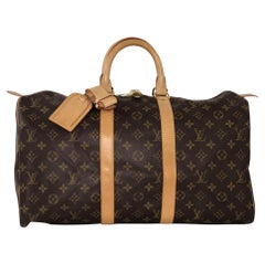  Louis Vuitton Monogram Keepall 45 Travel Duffle Handbag
