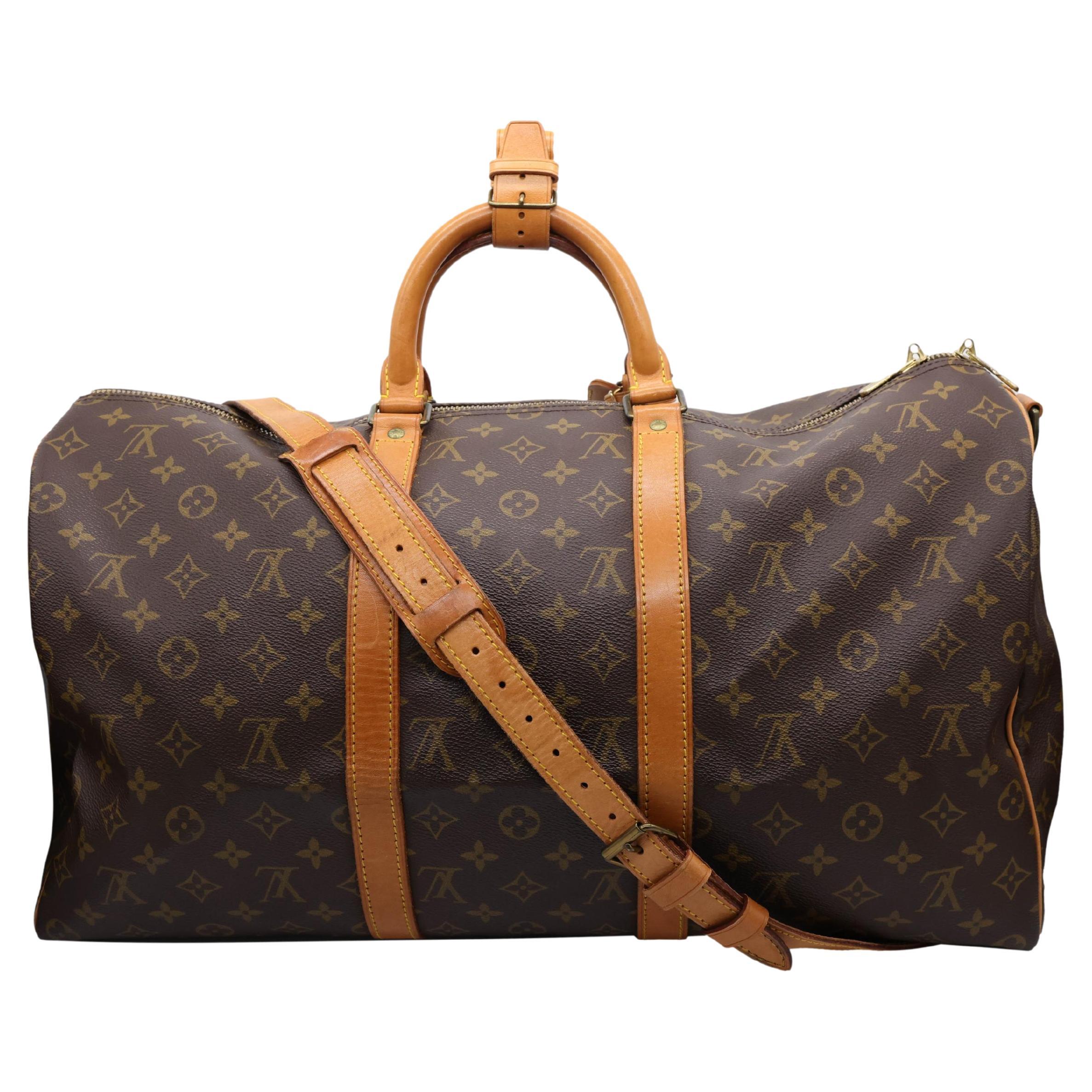 LOUIS VUITTON KEEPALL BANDOULIERE 50 - WEAR AND TEAR AFTER MORE