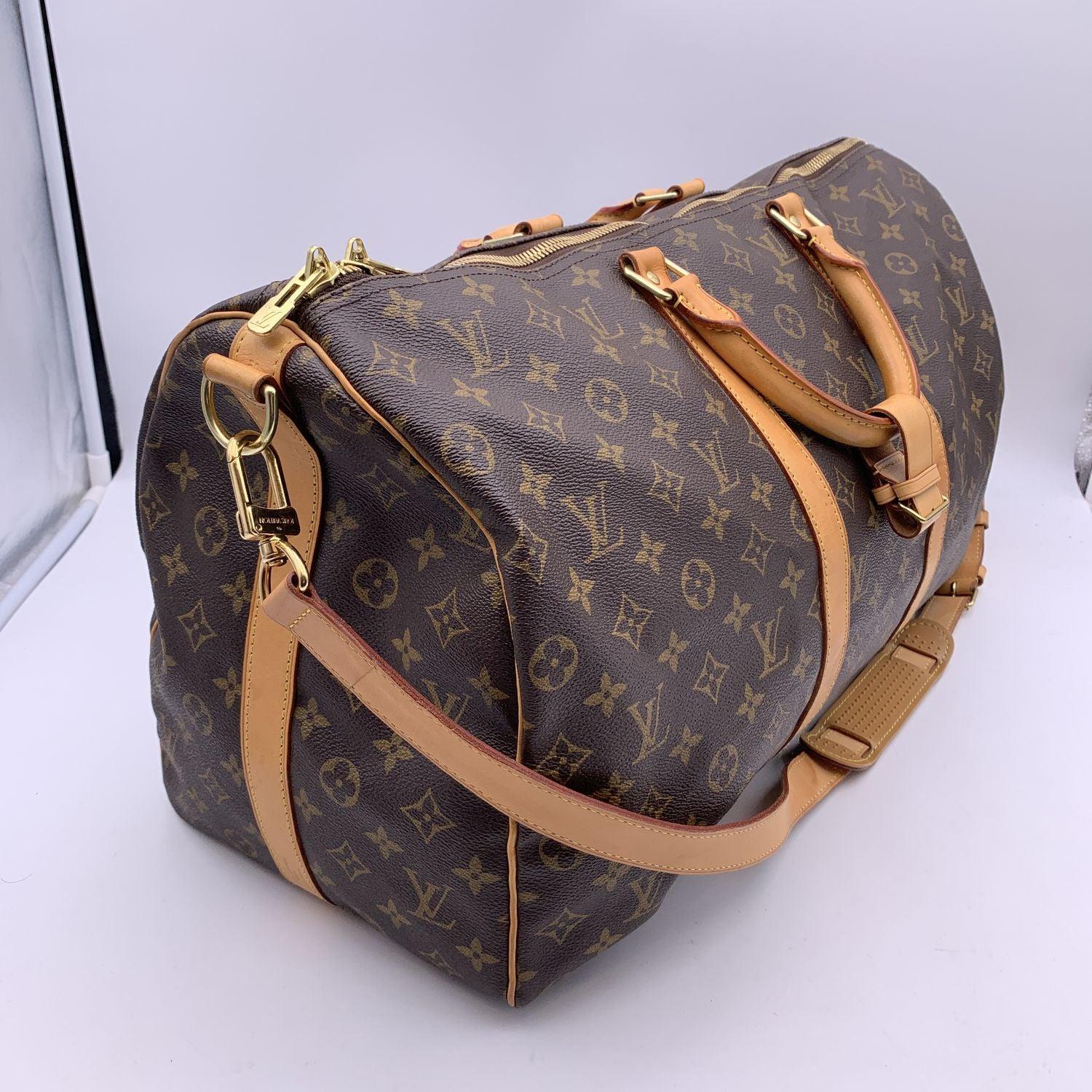 Louis Vuitton Monogram Keepall 50 Bandouliere Travel Bag M41416 1