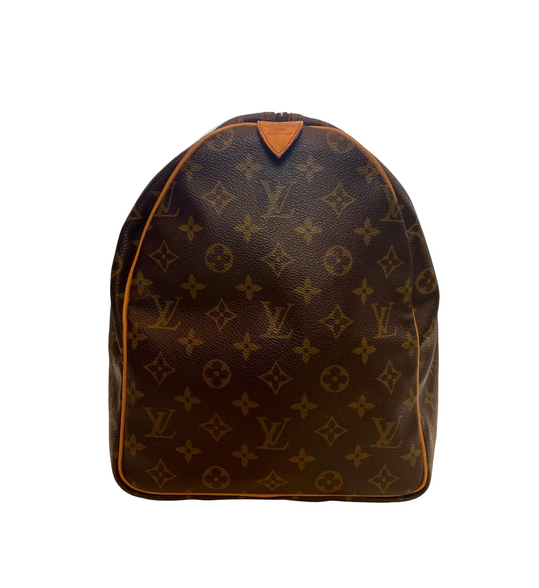 Brown Louis Vuitton Monogram Keepall 50 Duffelbag, France 1991.