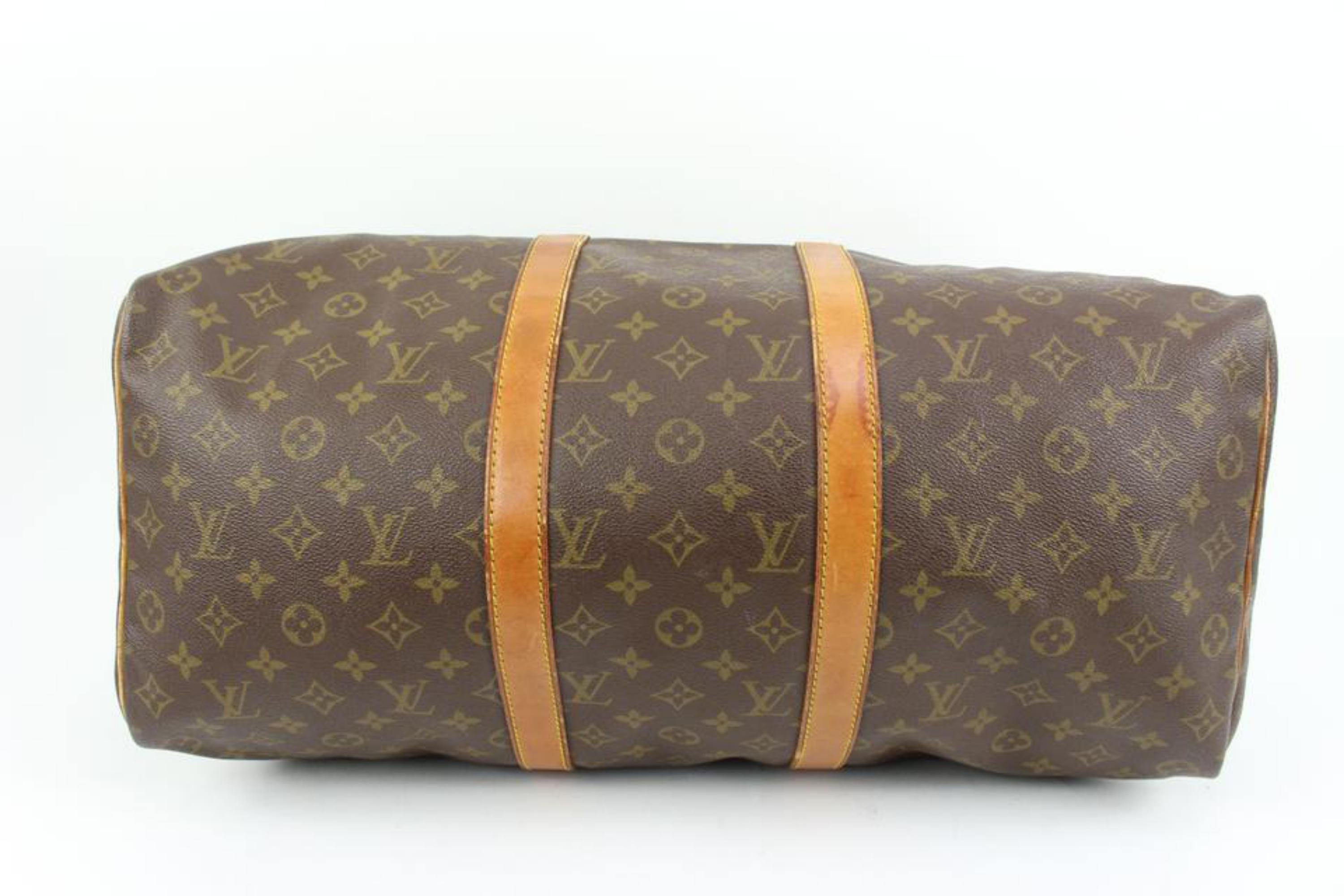 Louis Vuitton Monogram Keepall 50 Duffle Bag Upcycle Ready 45lk23 5