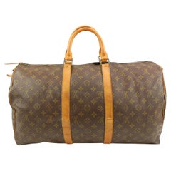 Louis Vuitton Monogram Keepall 50 Duffle Bag Upcycle Ready 45lk23