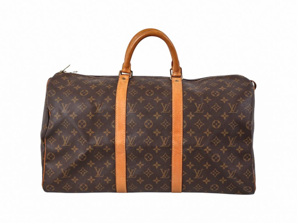 Travel in style with this Louis Vuitton Monogram Keepall 50. A preowned, used bag and is in very good condition.

This item is pre-owned and has been worn, any signs of wear can be seen in the images or are described in detail. We are not affiliated
