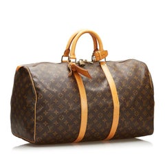 Louis Vuitton Monogram Keepall 50 Travel Bag