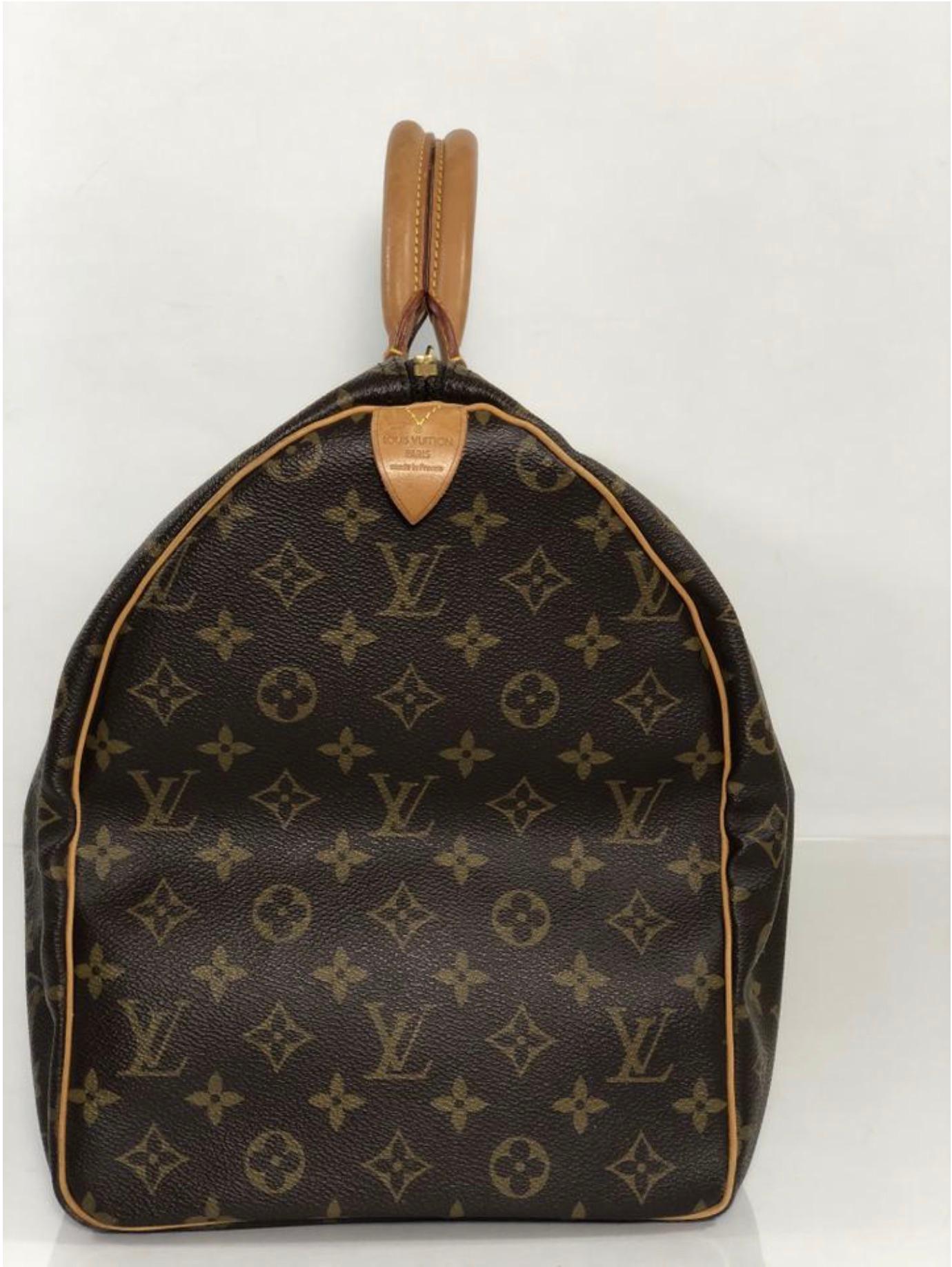 Black  Louis Vuitton Monogram Keepall 50 Travel Bag For Sale