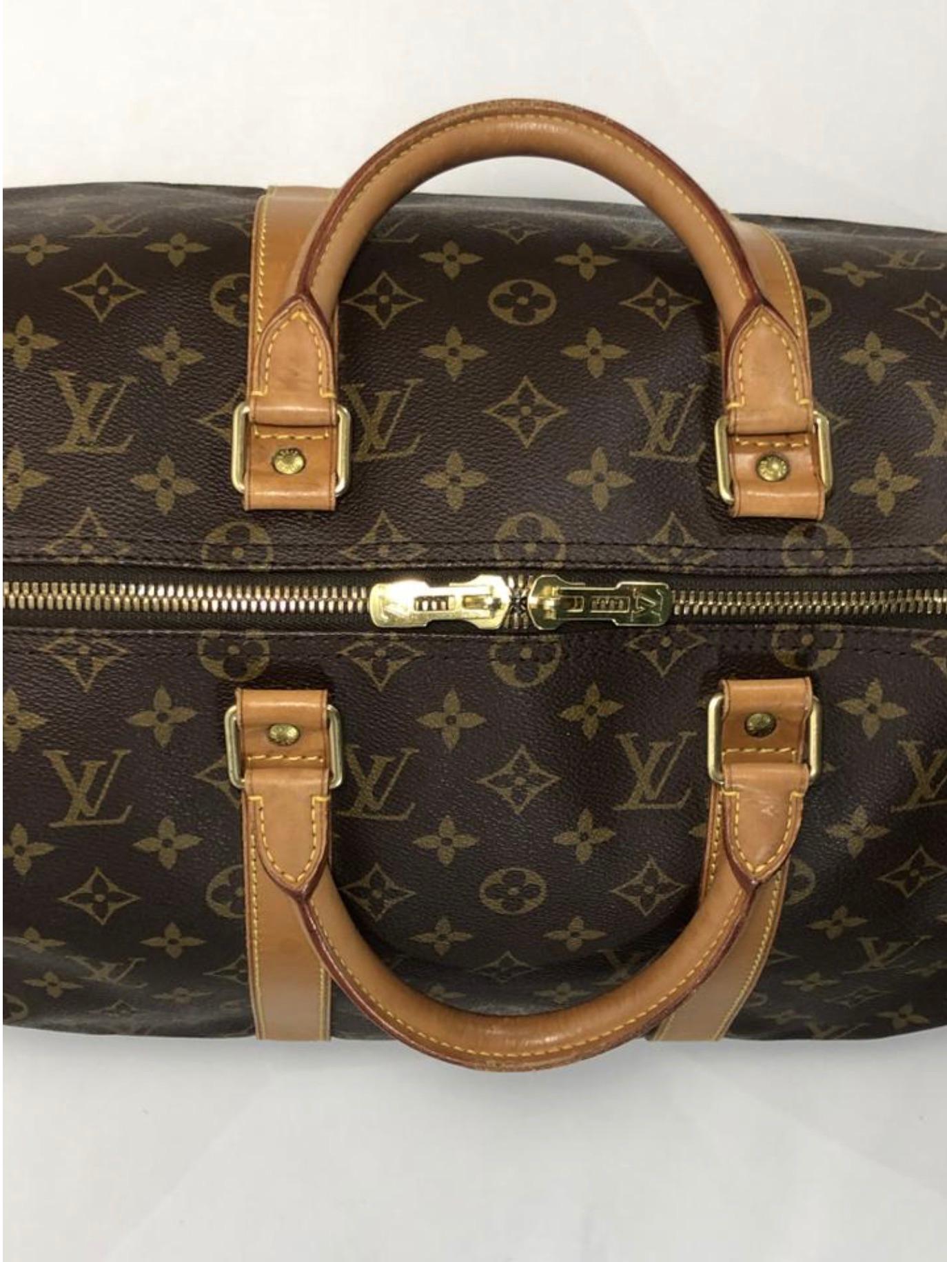  Louis Vuitton Monogram Keepall 50 Travel Bag For Sale 2