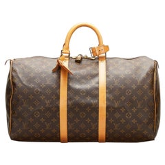 Louis Vuitton Monogram Keepall 50 Travel Bag
