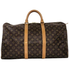 Retro  Louis Vuitton Monogram Keepall 50 Travel Bag