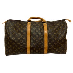 Monogrammiertes Keepall 50 von Louis Vuitton mit COA