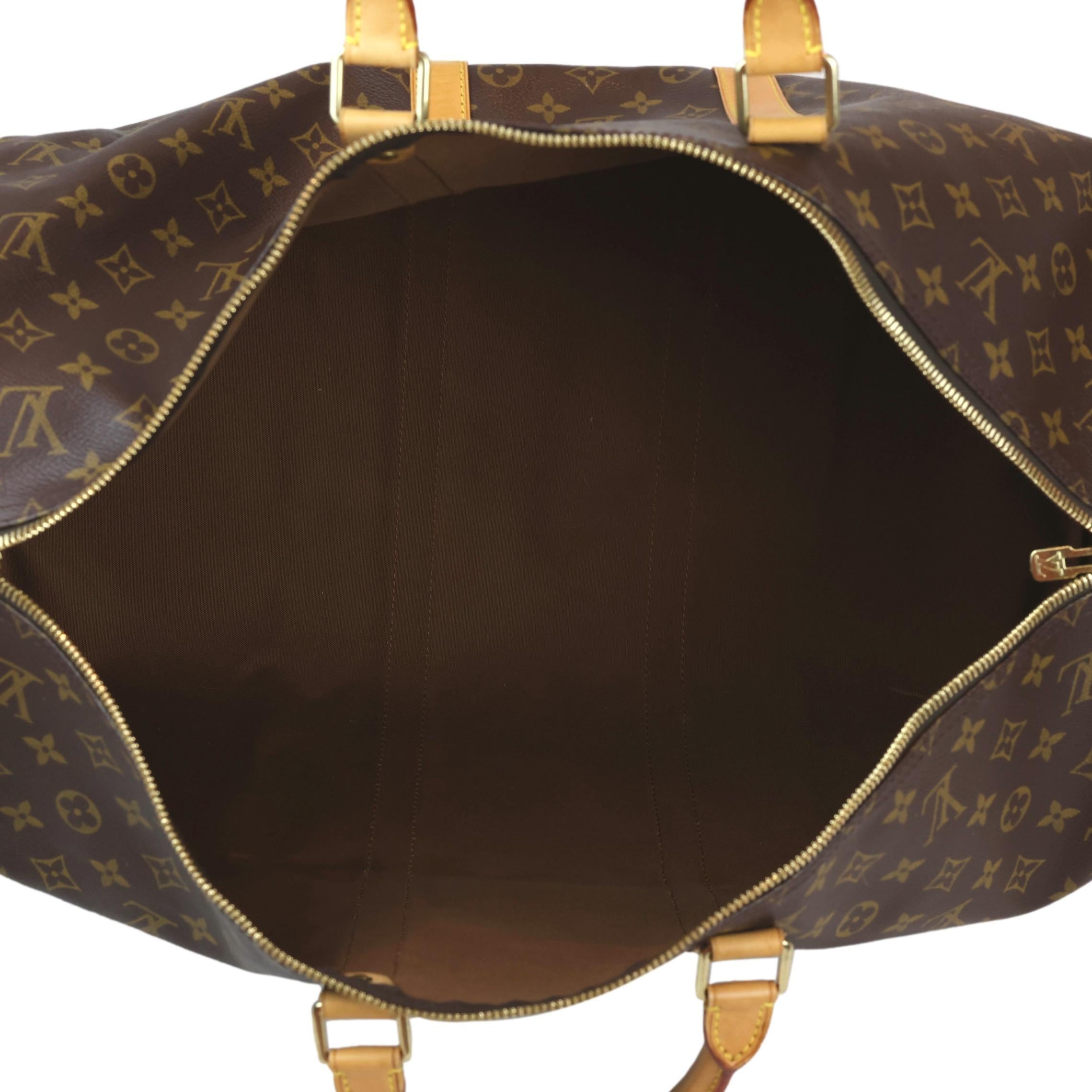 Louis Vuitton Monogram Keepall 55 Bandouliere Duffle Carry-On Bag, France 2000. 2