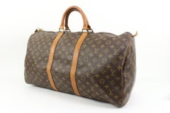Louis Vuitton Monogram Keepall 55 Duffle Bag 88lk328s