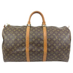 Louis Vuitton Monogram Keepall 55 Duffle Bag 88lk328s