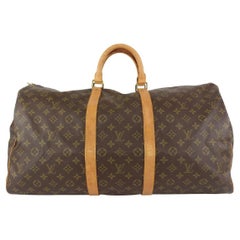 Vintage Louis Vuitton Monogram Keepall 55 Duffle Boston Bag 920lv55