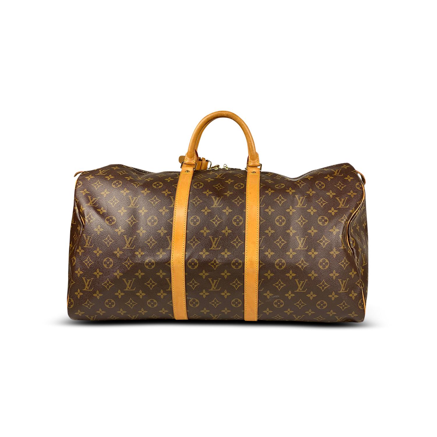Louis Vuitton Monogram Keepall 55 Weekend Bag In Good Condition For Sale In Sundbyberg, SE