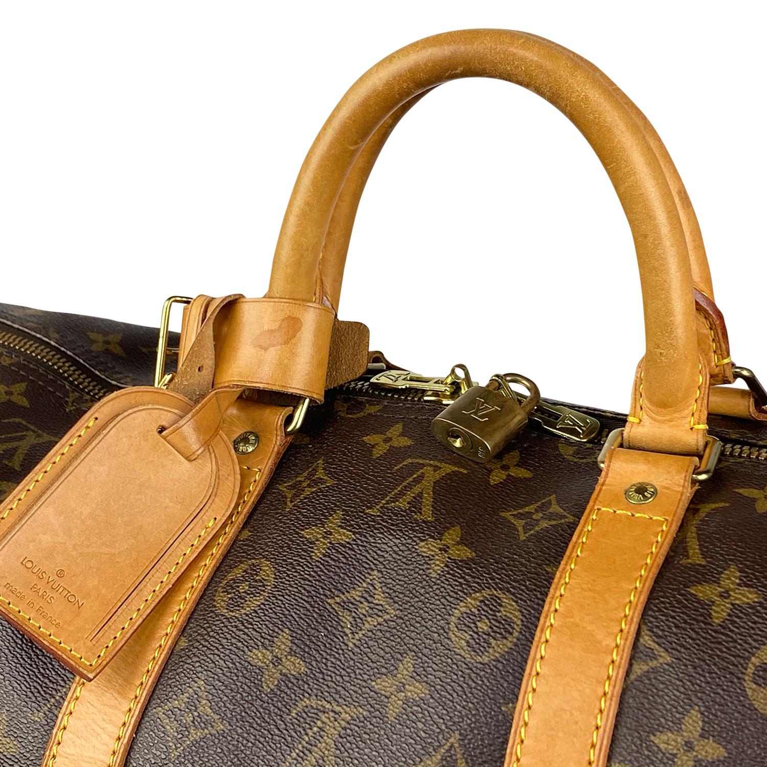 Louis Vuitton Monogram Keepall 55 Weekend Bag For Sale 1