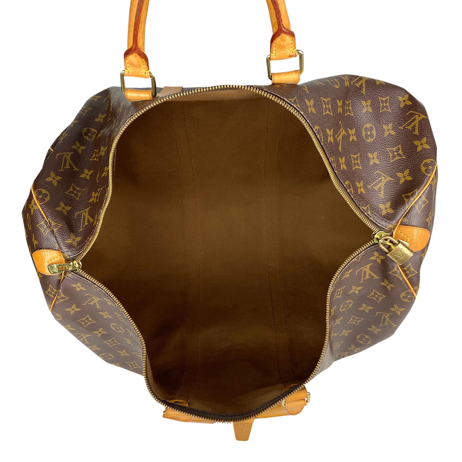 Louis Vuitton Monogram Keepall 55 Weekend Bag For Sale 4