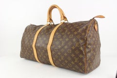 Louis Vuitton Monogram Keepall 60 Boston Duffle Bag 1019lv27