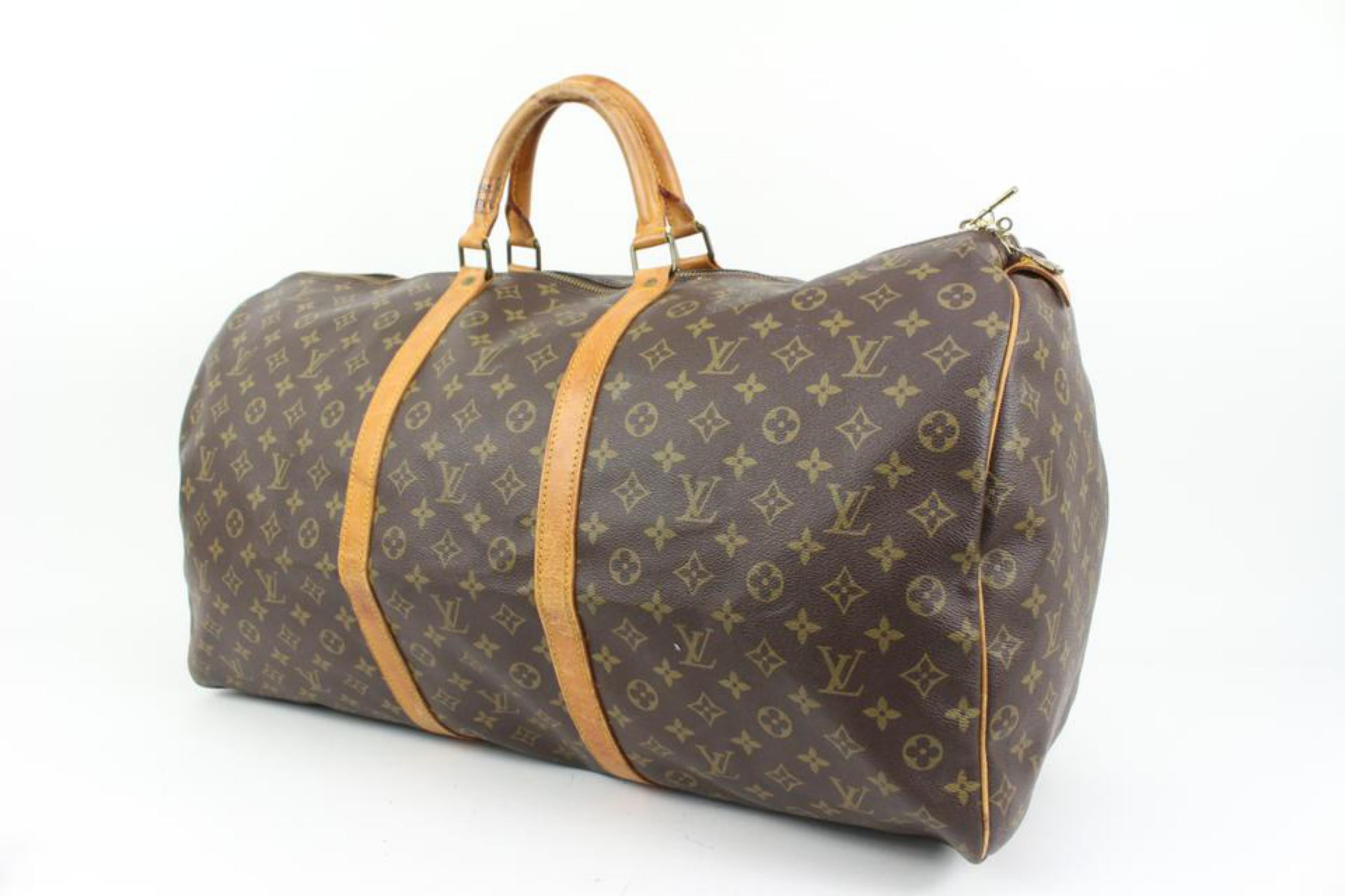 Louis Vuitton Monogram Keepall 60 Boston Duffle Travel 29lk427s For Sale 6