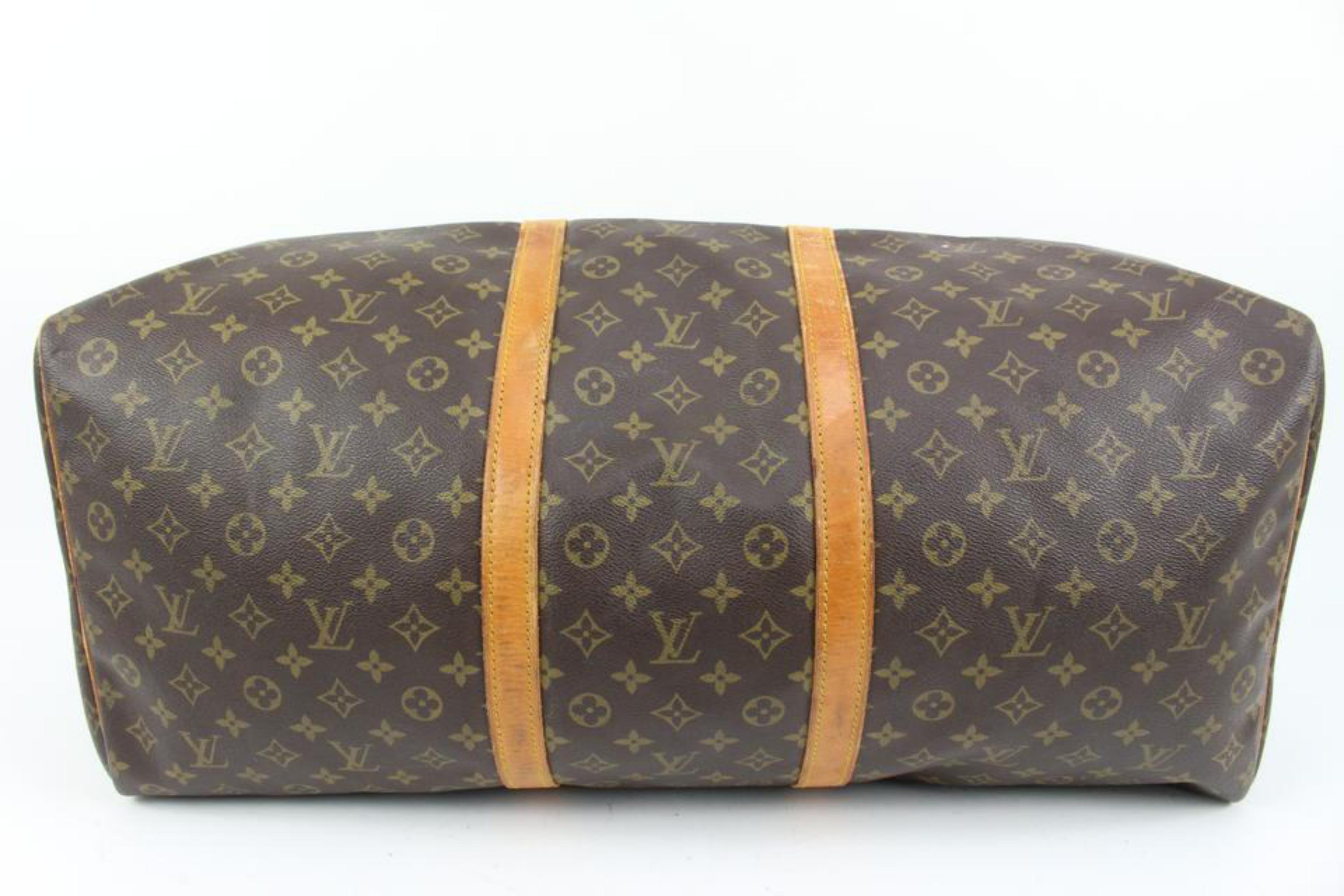 Louis Vuitton Monogram Keepall 60 Boston Duffle Travel 29lk427s For Sale 7