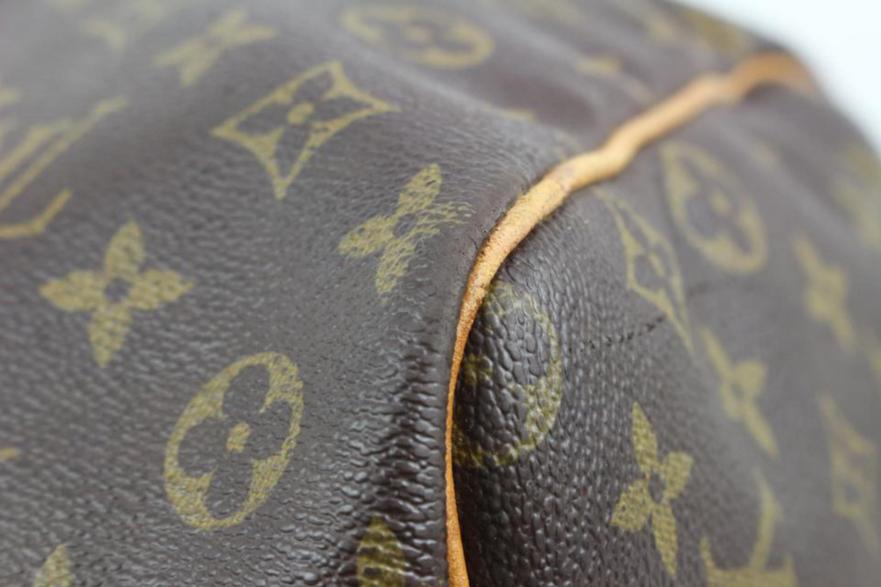 Gray Louis Vuitton Monogram Keepall 60 Boston Duffle Travel 29lk427s For Sale