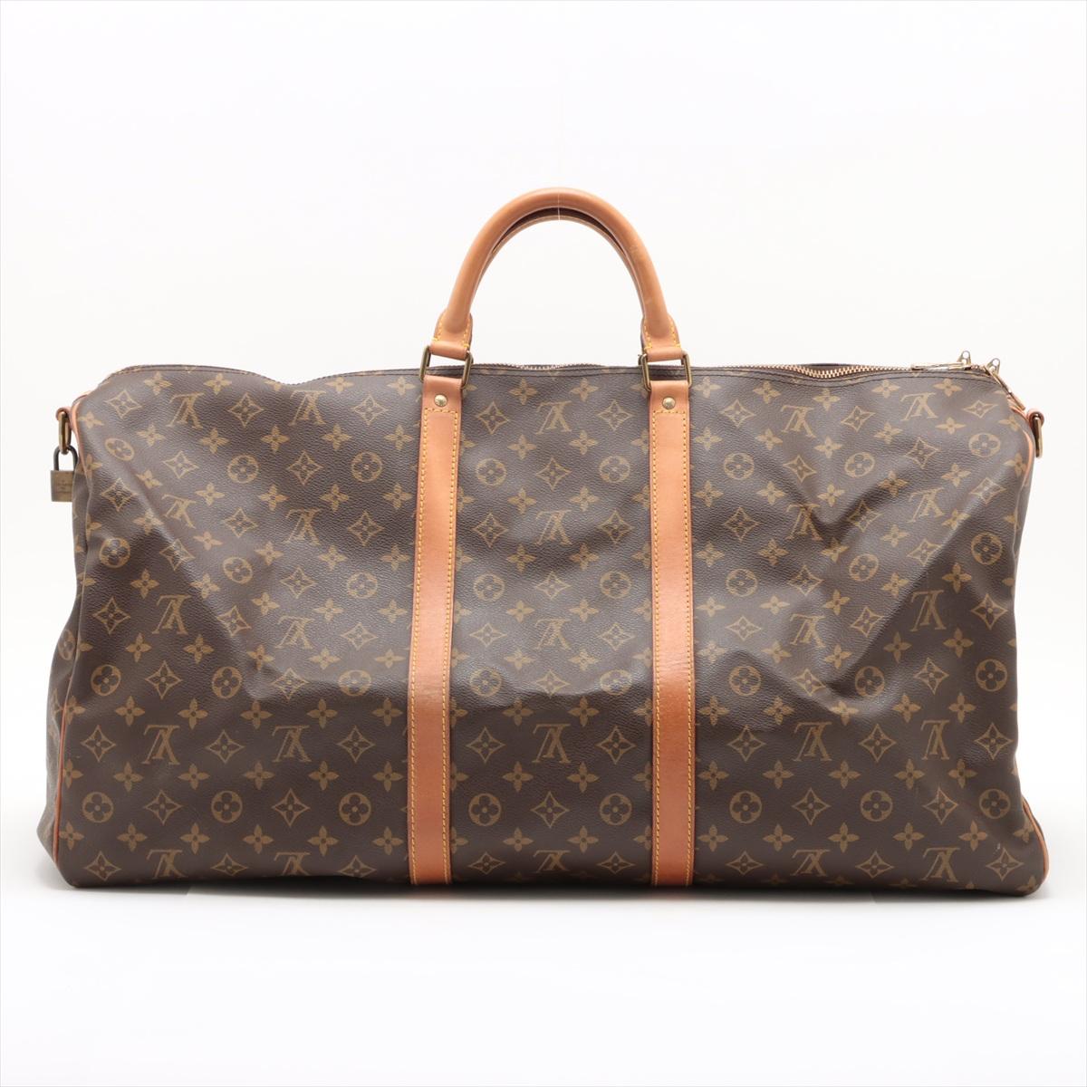 Brown Louis Vuitton Monogram Keepall 60