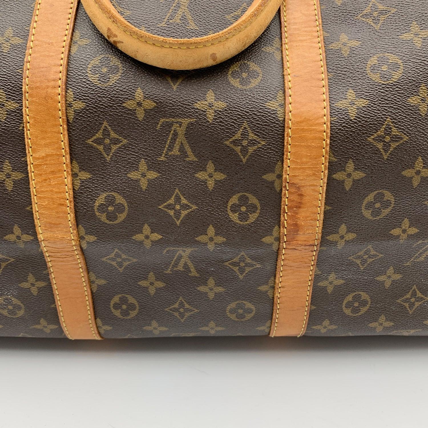 Louis Vuitton Monogram Keepall 60 Large Duffle Travel Bag M41412 3