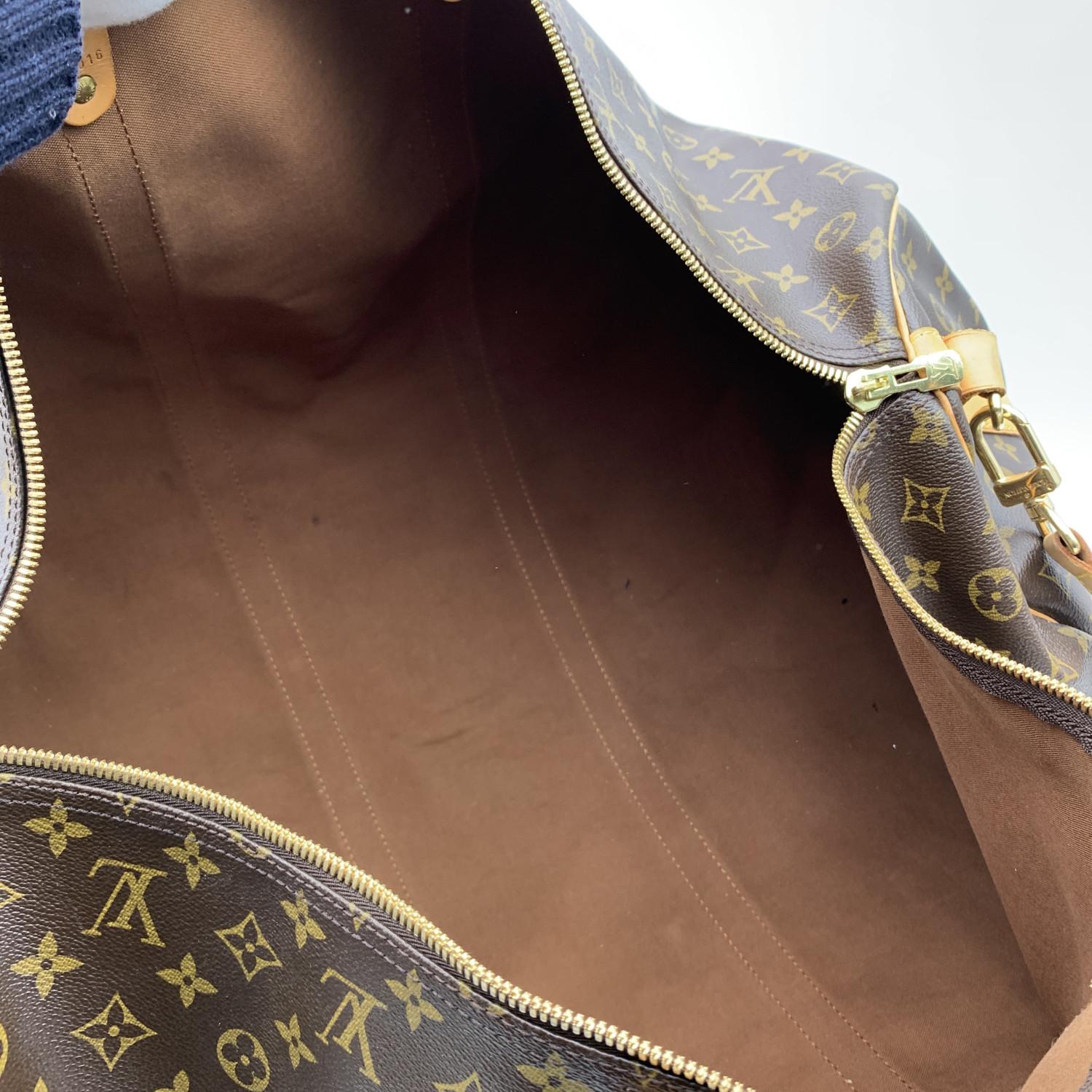 Louis Vuitton Monogram Keepall 60 Travel Large Duffle Bag M41412 For Sale 6
