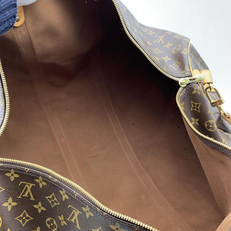 Authentic Louis Vuitton Monogram Keepall 60 Travel Boston Bag Old