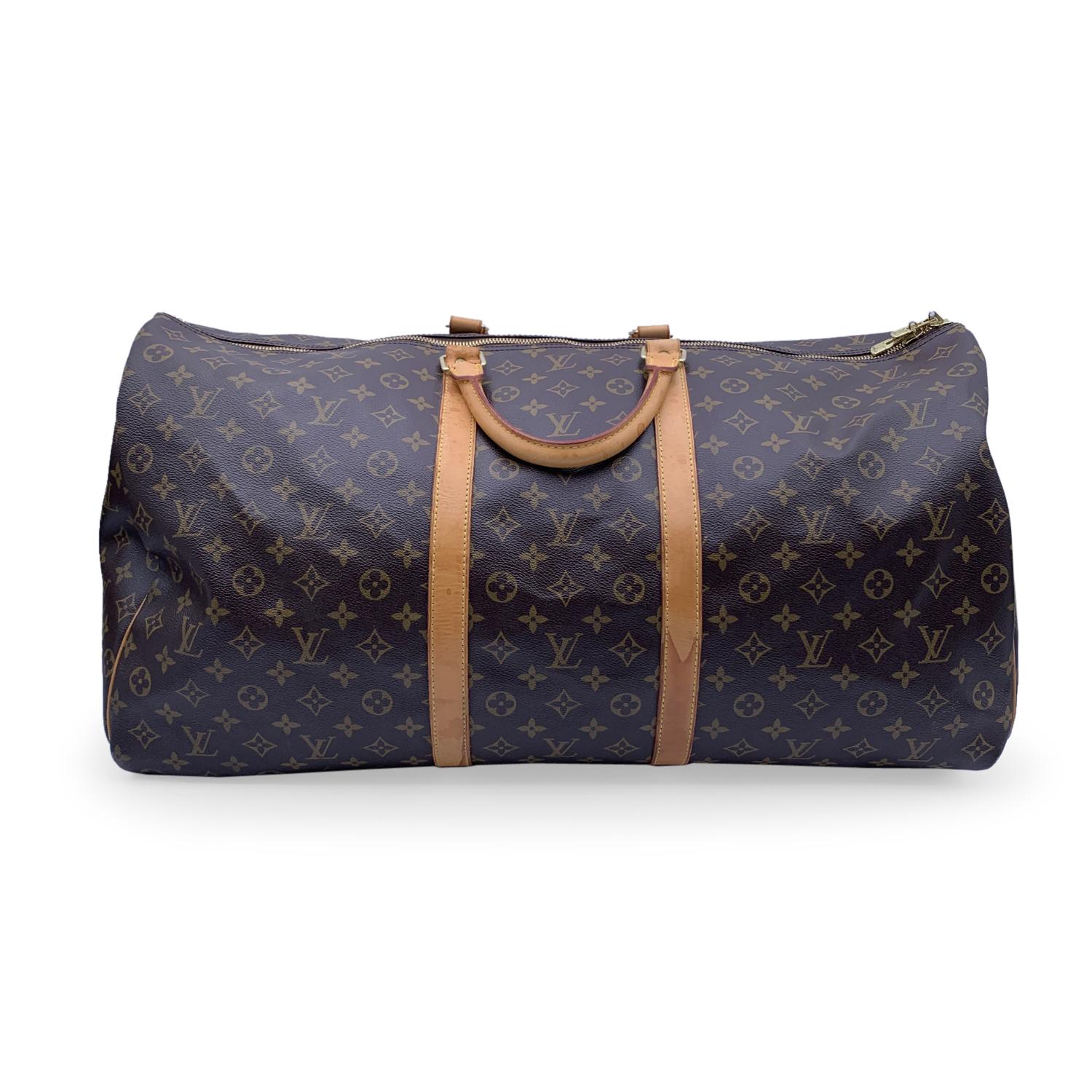 Louis Vuitton Monogram Keepall 60 Travel Large Duffle Bag M41412 In Good Condition In Rome, Rome