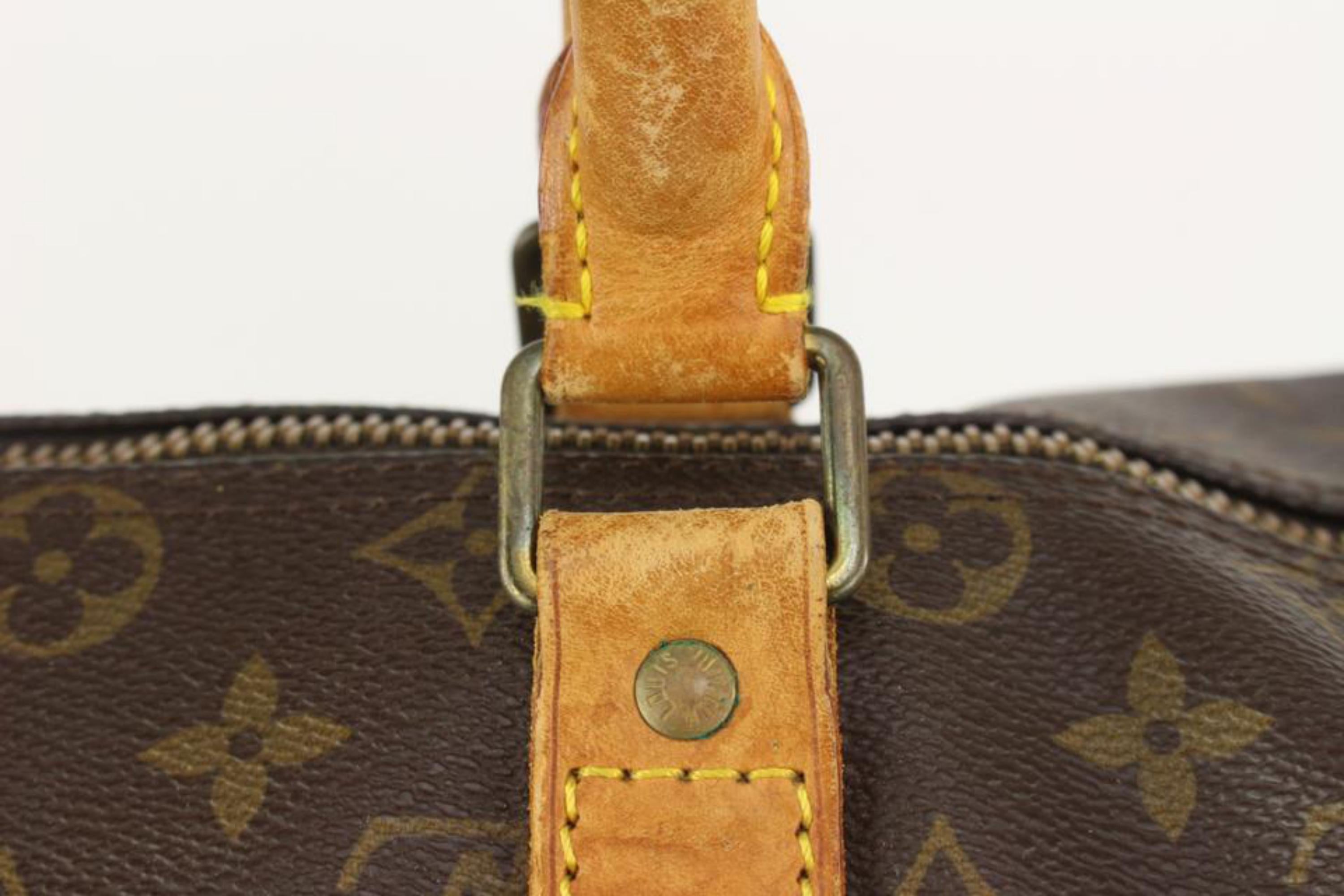 Louis Vuitton Monogram Keepall Bandouliere 45 Duffle Bag mit Riemen 1122lv11 im Angebot 5