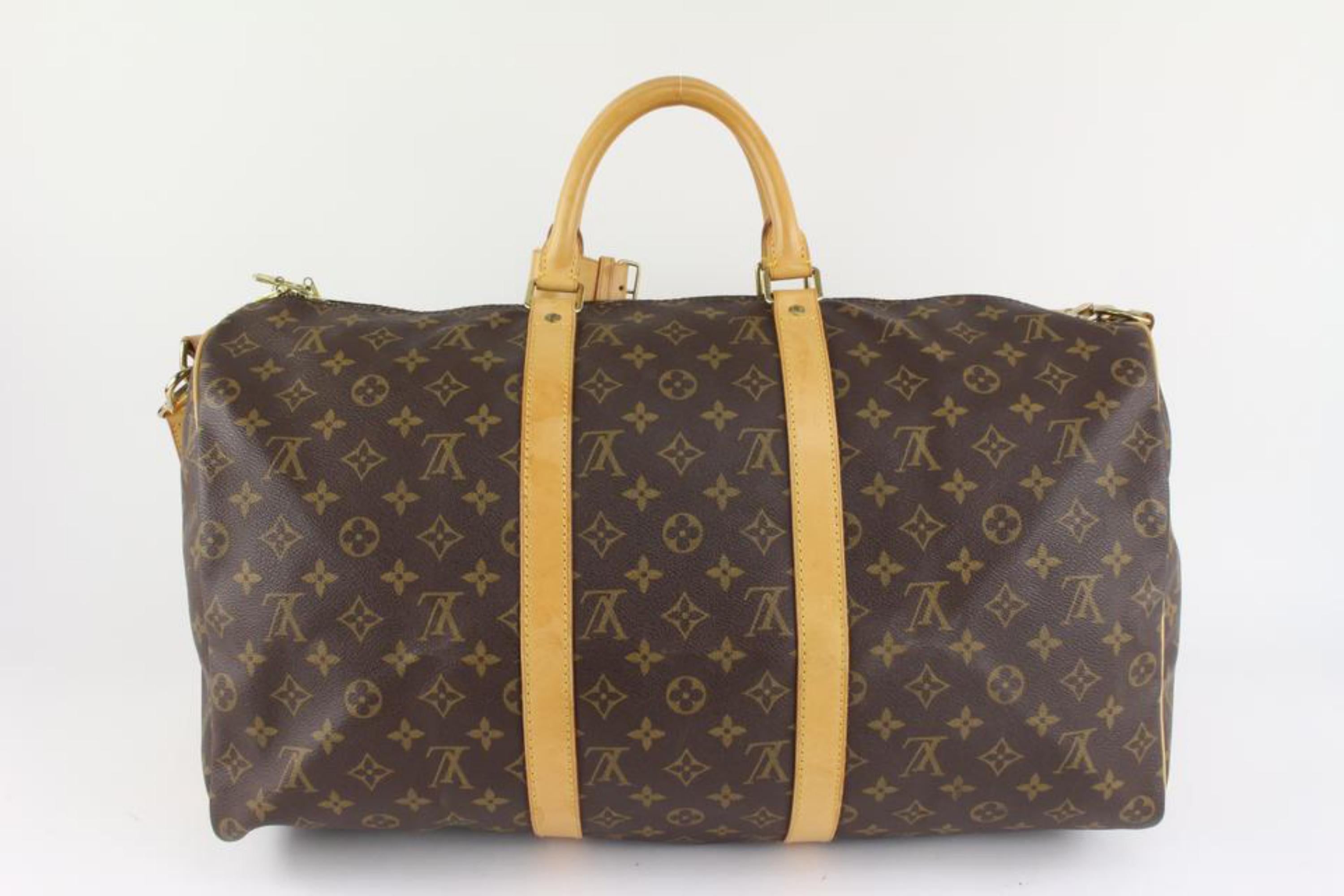 Louis Vuitton Monogram Keepall Bandouliere 45 Duffle Bag with Strap 1221lv15 3