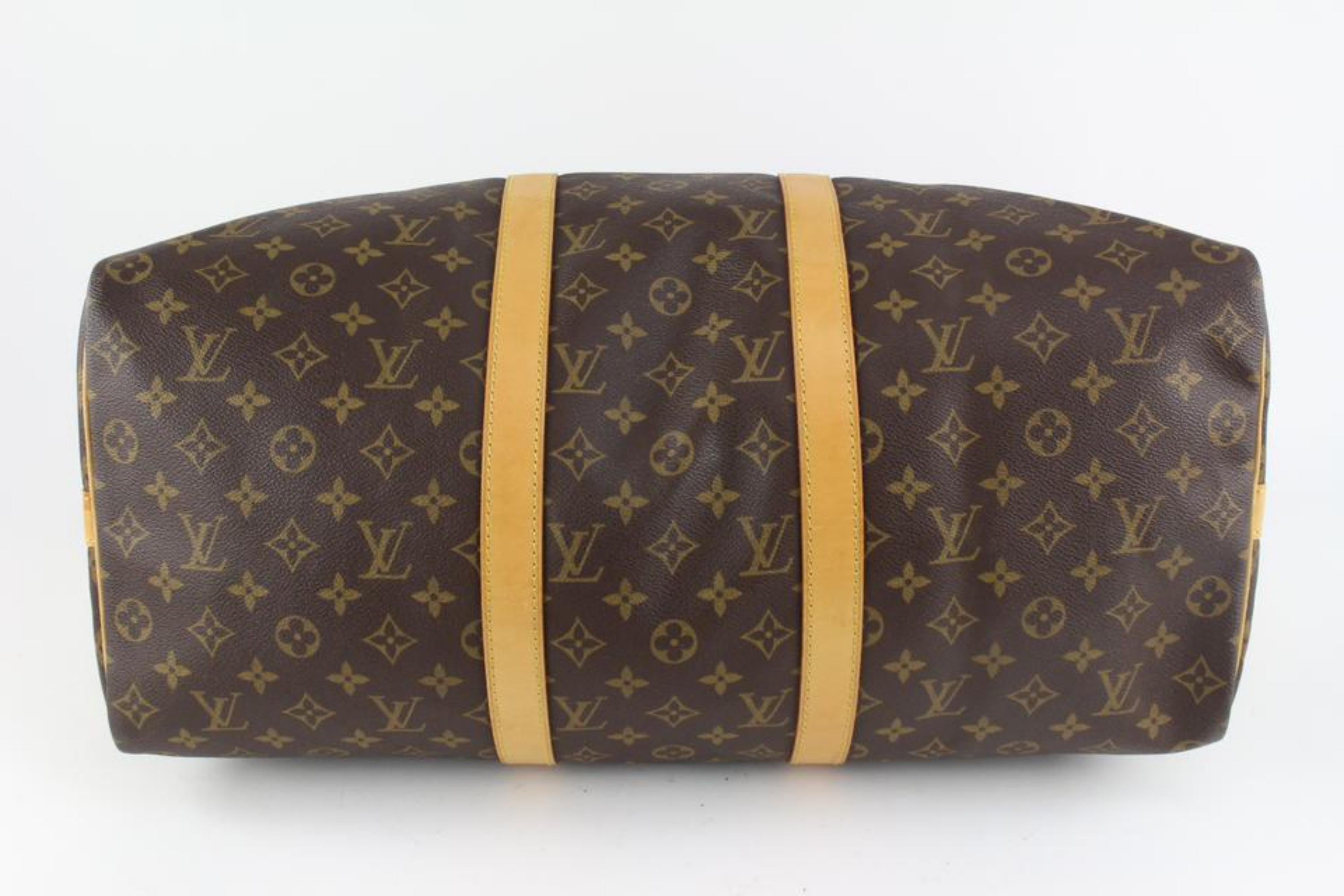 Louis Vuitton Monogram Keepall Bandouliere 45 Duffle Bag with Strap 1221lv15 4