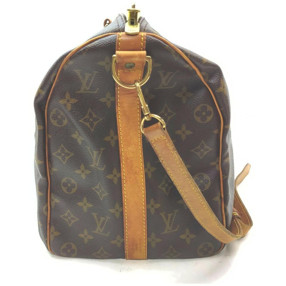 Louis Vuitton Monogram Keepall Bandouliere 45 Duffle Bag with Strap 862244 In Good Condition For Sale In Dix hills, NY