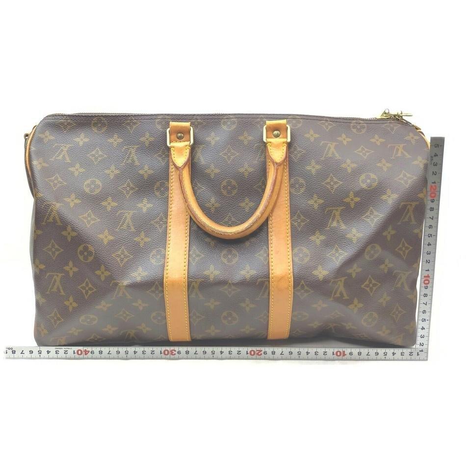 Louis Vuitton Monogram Keepall Bandouliere 45 Duffle Bag with Strap 862244 For Sale 1