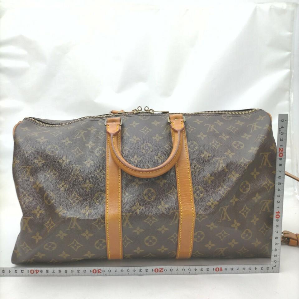 Louis Vuitton Monogram Keepall Bandouliere 45 Duffle Bag with Strap 862872  1
