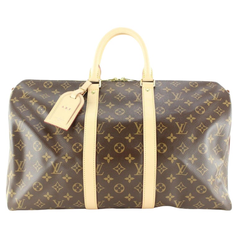 Louis Vuitton Monogram Keepall Bandouliere 45 Duffle Bag with