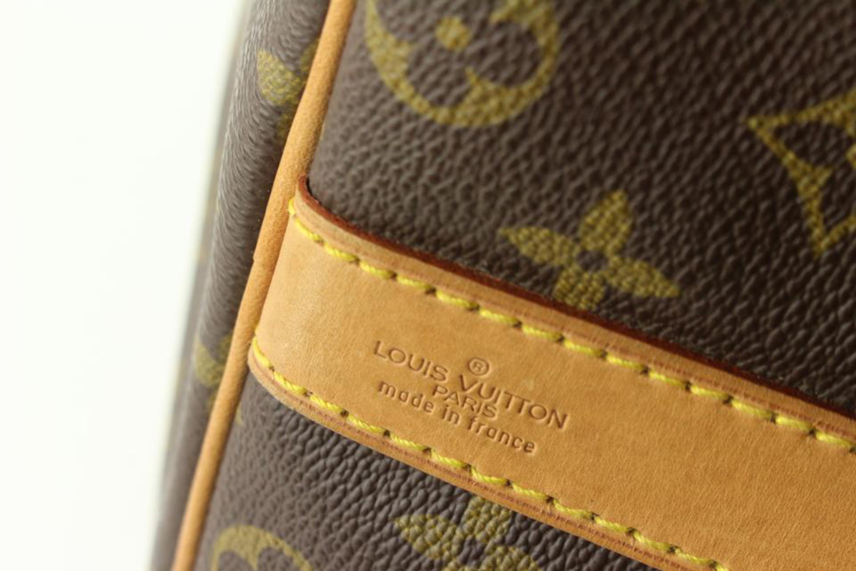 Brown Louis Vuitton Monogram Keepall Bandouliere 50 Duffle Bag with Strap 110lv53