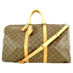 Louis Vuitton Monogram Keepall Bandouliere 50 Duffle Bag with Strap 1lvlm621