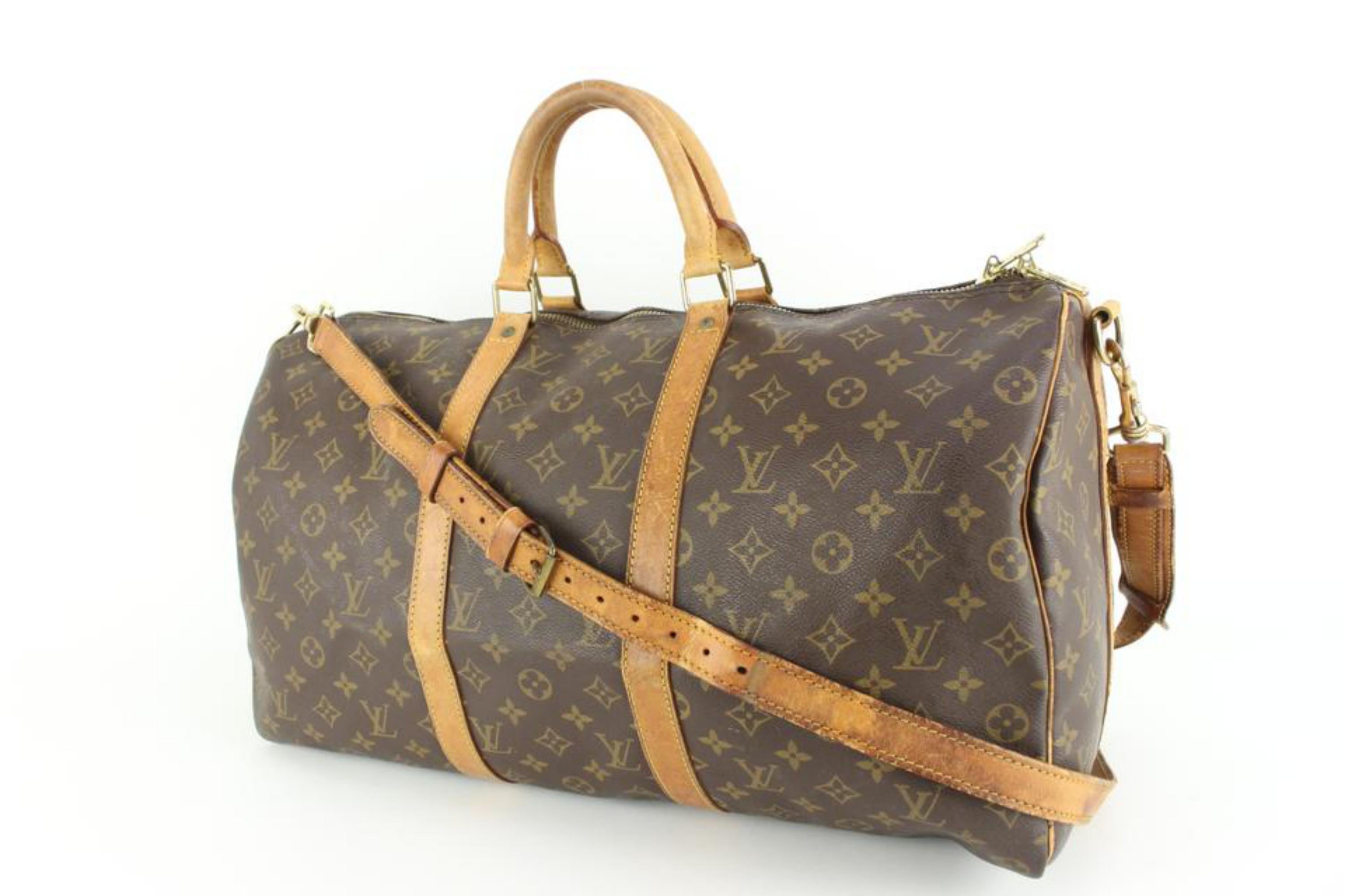 Louis Vuitton Monogram Keepall Bandouliere 50 Duffle with Strap 47lk54s 6