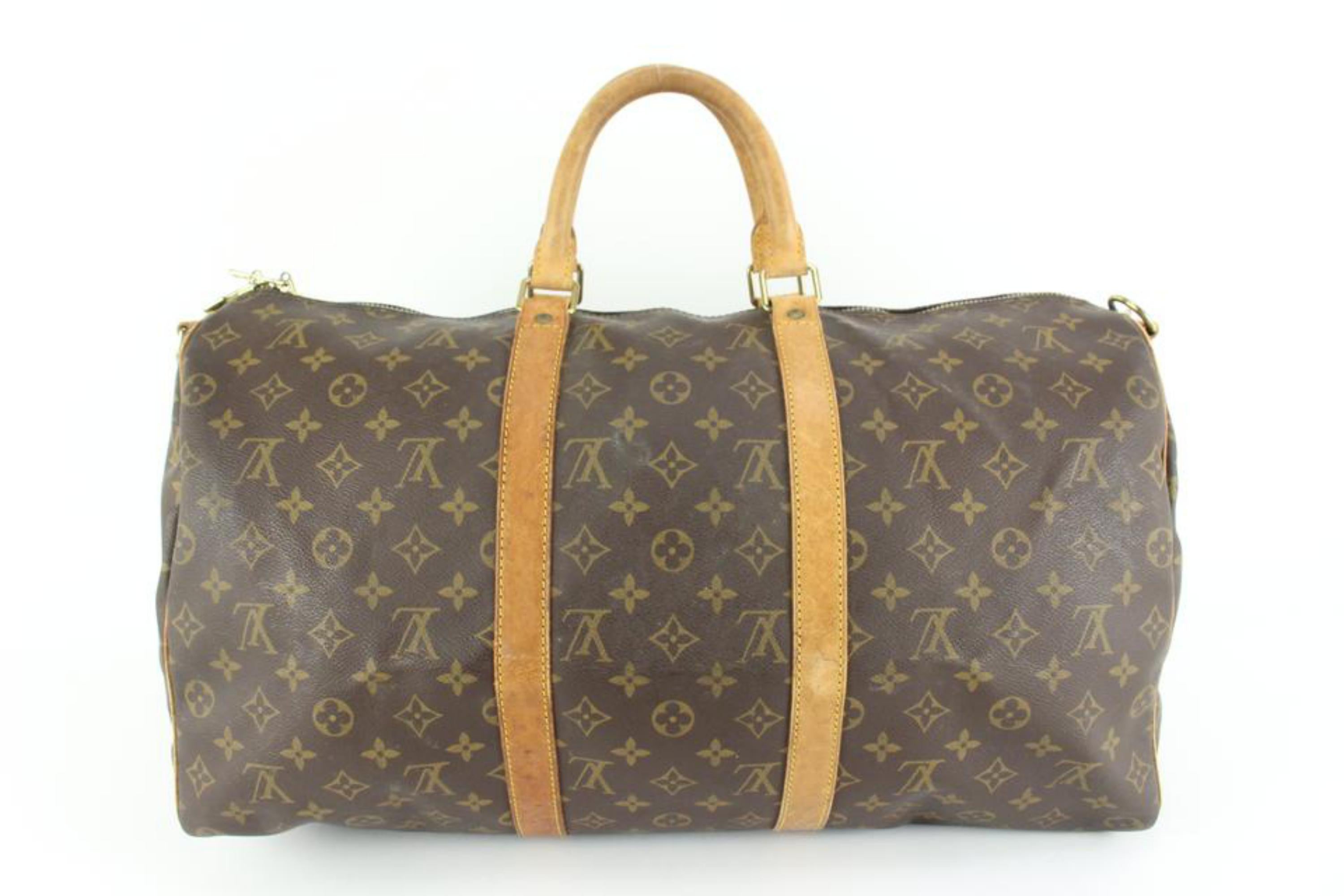 Louis Vuitton Monogram Keepall Bandouliere 50 Duffle with Strap 47lk54s 2