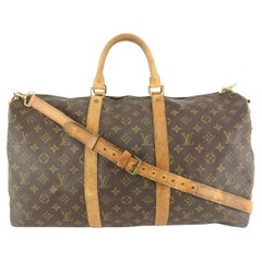 Louis Vuitton Monogram Keepall Bandouliere 50 Duffle with Strap 47lk54s