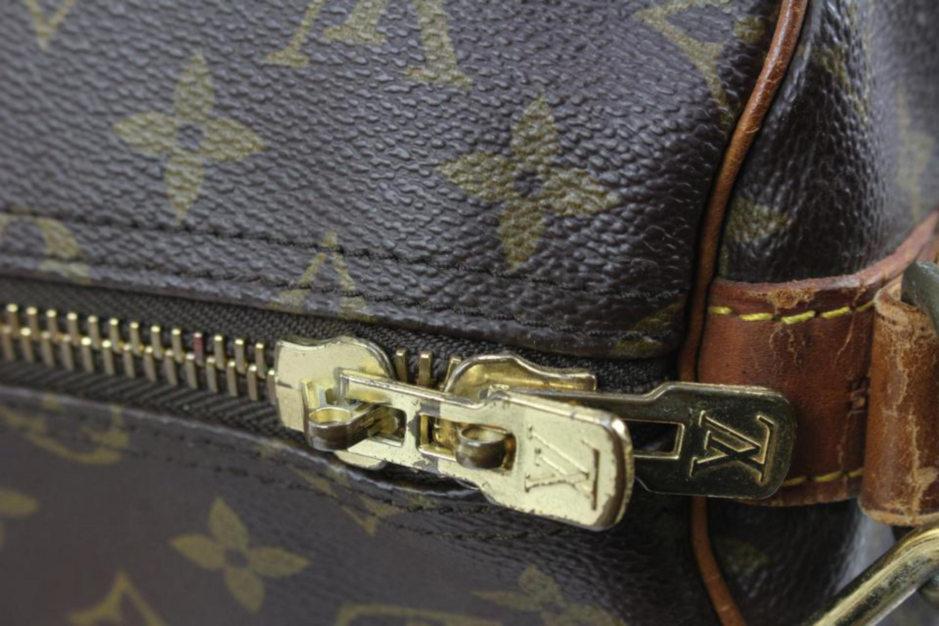 Louis Vuitton - Sac bandoulière Keepall Bandoulière 55 Boston avec sangle et monogramme  en vente 6