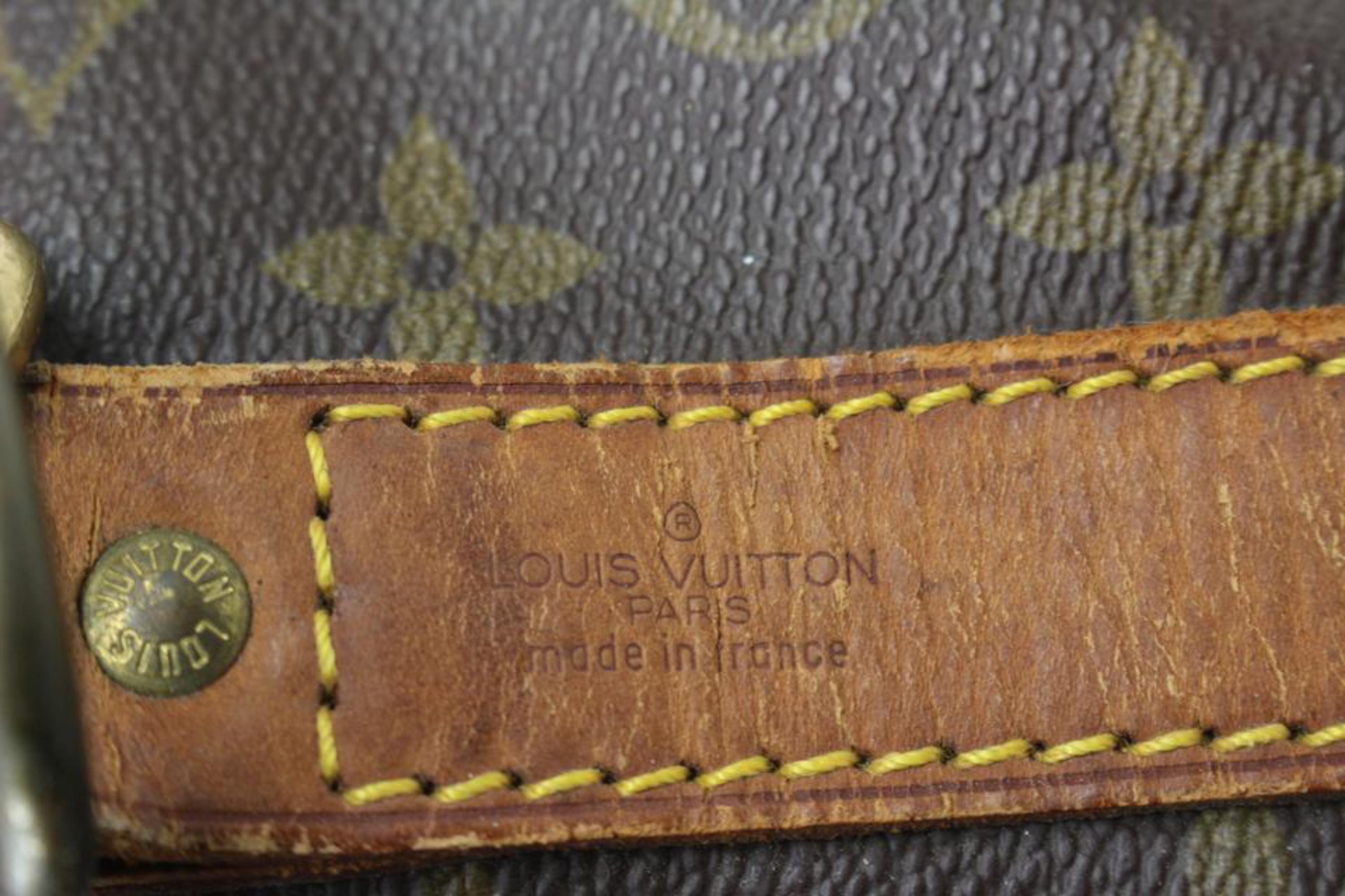 Louis Vuitton - Sac bandoulière Keepall Bandoulière 55 Boston avec sangle et monogramme  Pour femmes en vente