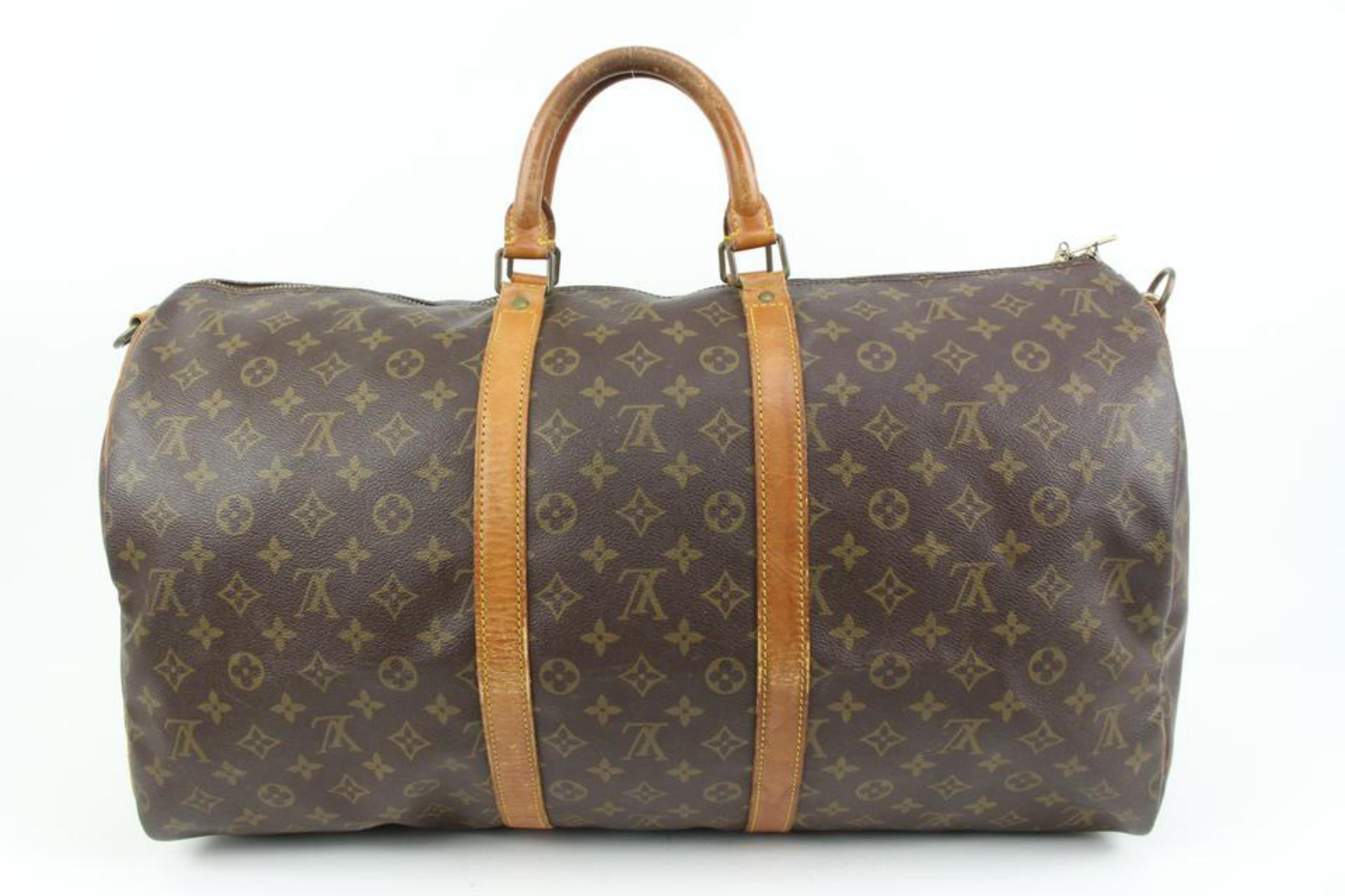 Louis Vuitton Monogram Keepall Bandouliere 55 Duffle Bag with Strap 43lz413s 2