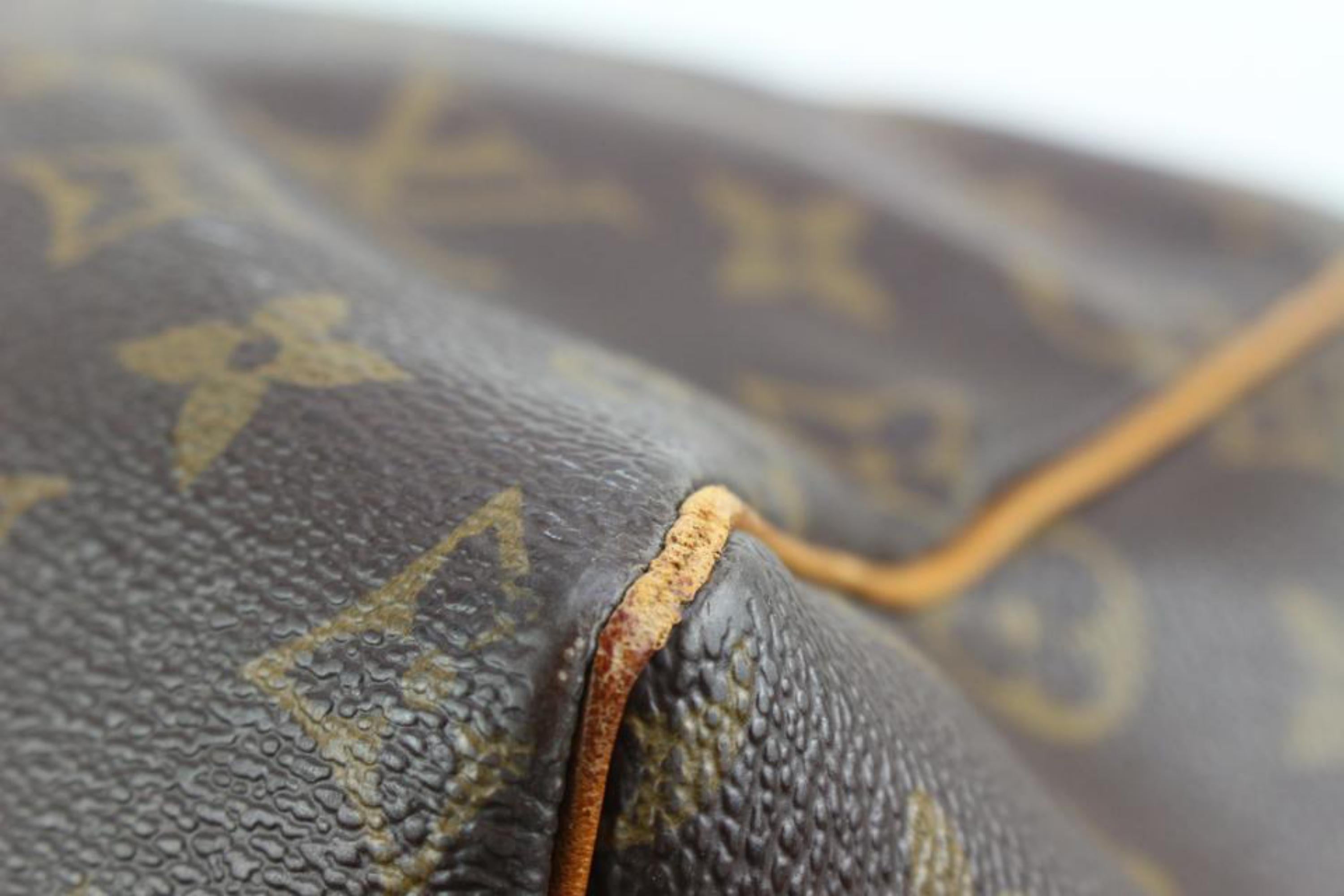 Louis Vuitton - Sac bandoulière monogrammé Keepall Bandouliere 55 avec sangle 83lk411s en vente 6