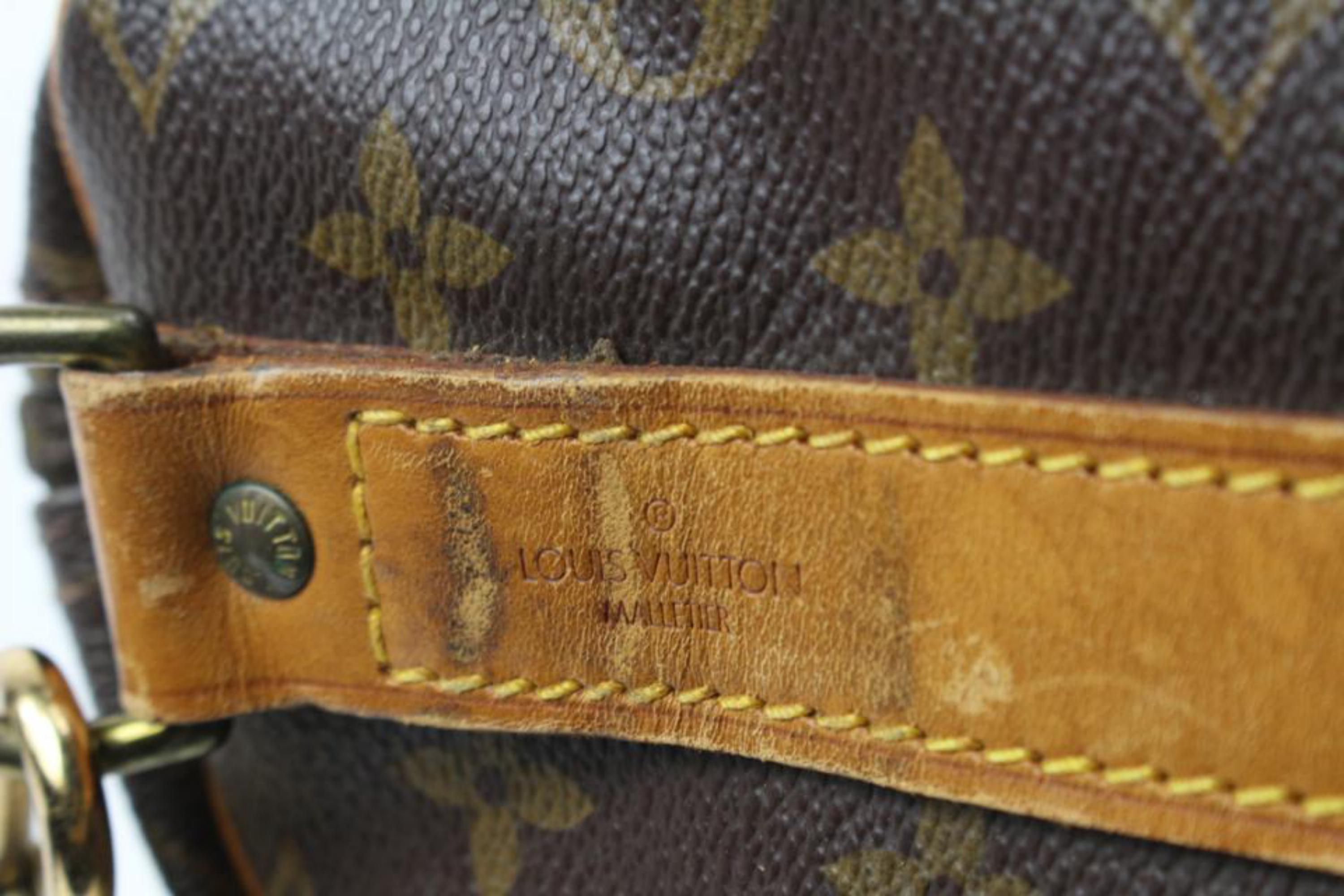 Women's Louis Vuitton Monogram Keepall Bandouliere 55 Duffle Bag with Strap 83lk411s For Sale