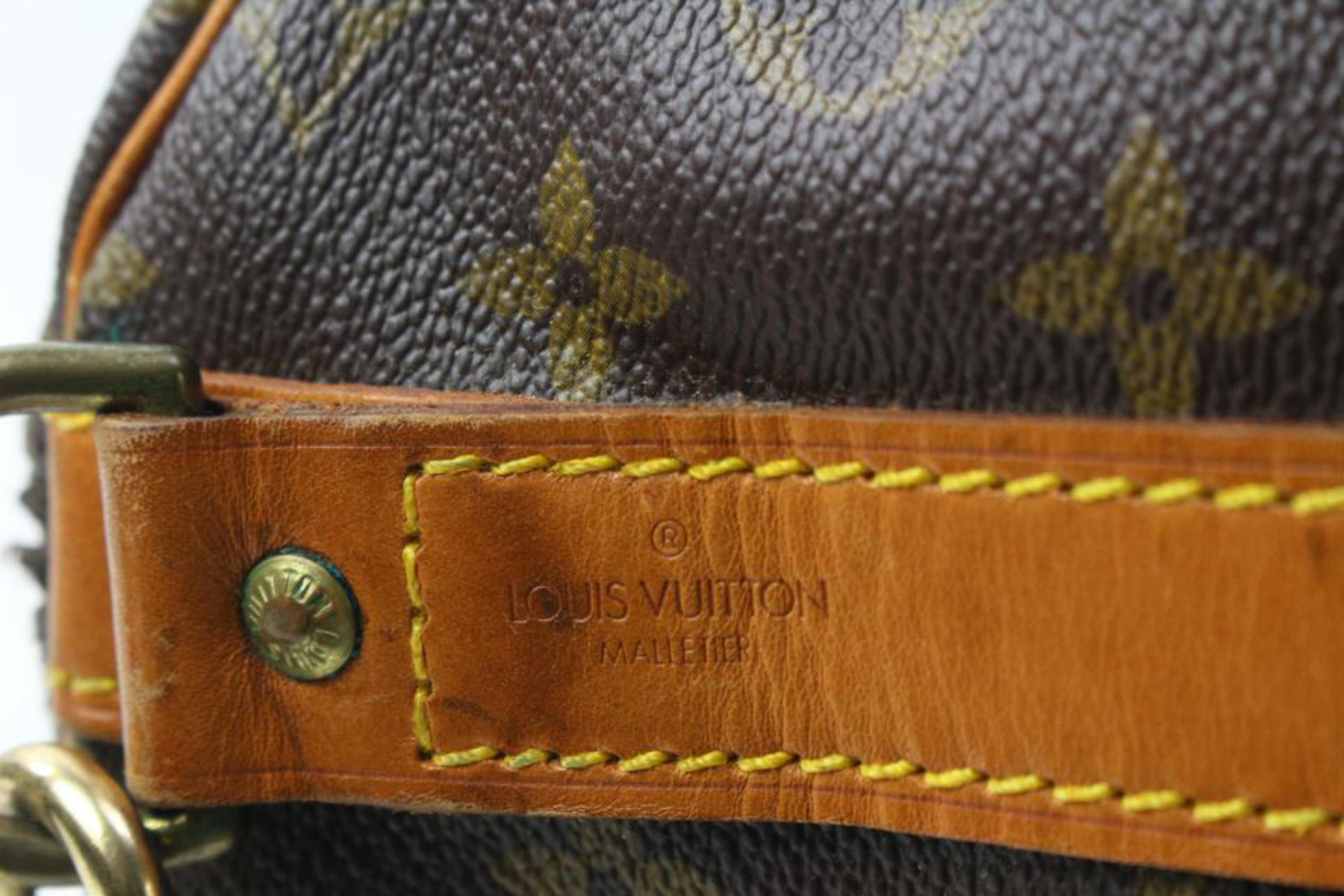 Louis Vuitton Monogram Keepall Bandouliere 55 Duffle Bag with Strap 89lv225s For Sale 2